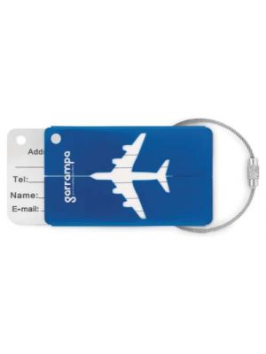 Etiquetas de bagagem metálicas com impressão visível 1