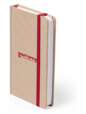 Cadernos Bosco de papelão ecológico com elástico com vista de logotipo 2