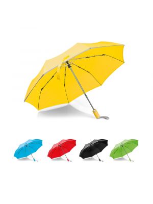 uma guarda-chuva de poliéster clássico com vista de logotipo 3