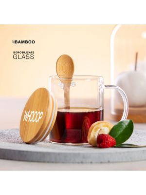 Tazas para personalizar kipal de cristal ecológico con publicidad vista 2