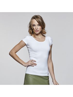 T shirts manga curta roly agnese woman algodão com publicidade imagem 2