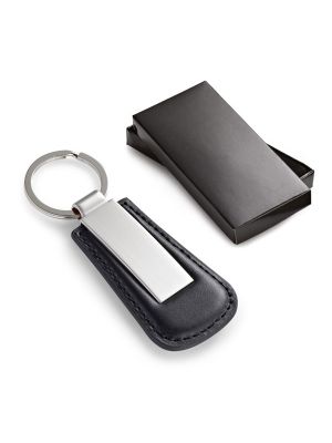 Porta chaves com placa bachmann leatherette para personalizar imagem 1