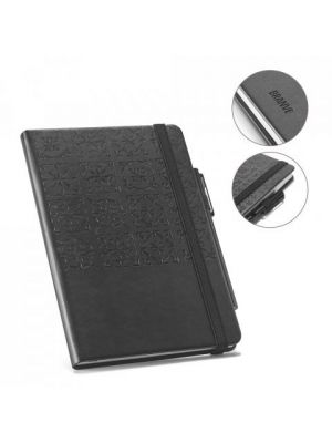 Cadernos com banda elástica branve tiles notebook leatherette para personalizar imagem 7