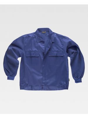Casacos e casacos de trabalho em equipa casaco de poliéster com fecho de botão oculto para personalizar a vista 1