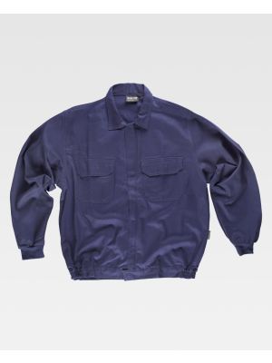 Casacos e casacos de trabalho em equipa casaco de gola de camisa com 2 bolsos em 100% algodão vista 1