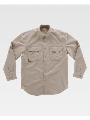 Camisas de trabajo workteam safari aberturas para personalizar vista 1