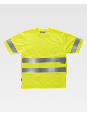 Camisetas refletivas de alta visibilidade Workteam mc view 1