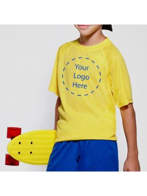 T shirts de desporto roly montecarlo kids poliéster com logótipo imagem 1