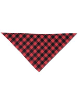 Cachirulo vermelho e preto 70x100 algodão para personalizar vista 1