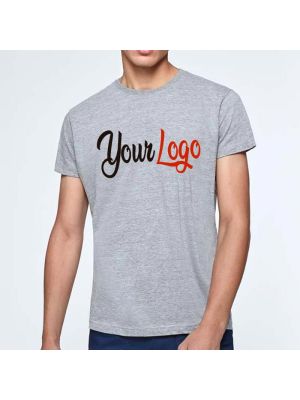 T shirts manga curta roly atomic 150 100% algodão com logótipo imagem 2