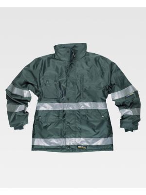 Jaquetas de poliéster e parkas acolchoadas refletivas para equipe de trabalho vista 1