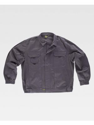 Jaquetas e jaquetas de trabalho em equipe 100% algodão gola de camisa jaqueta de algodão vista 1