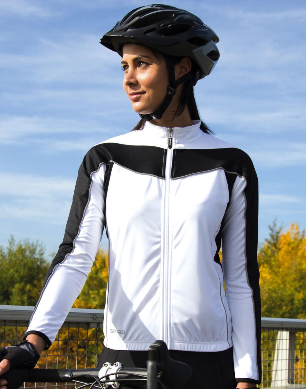 Equipamentos desportivos result ladies bikewear performance top ls para personalizar imagem 3