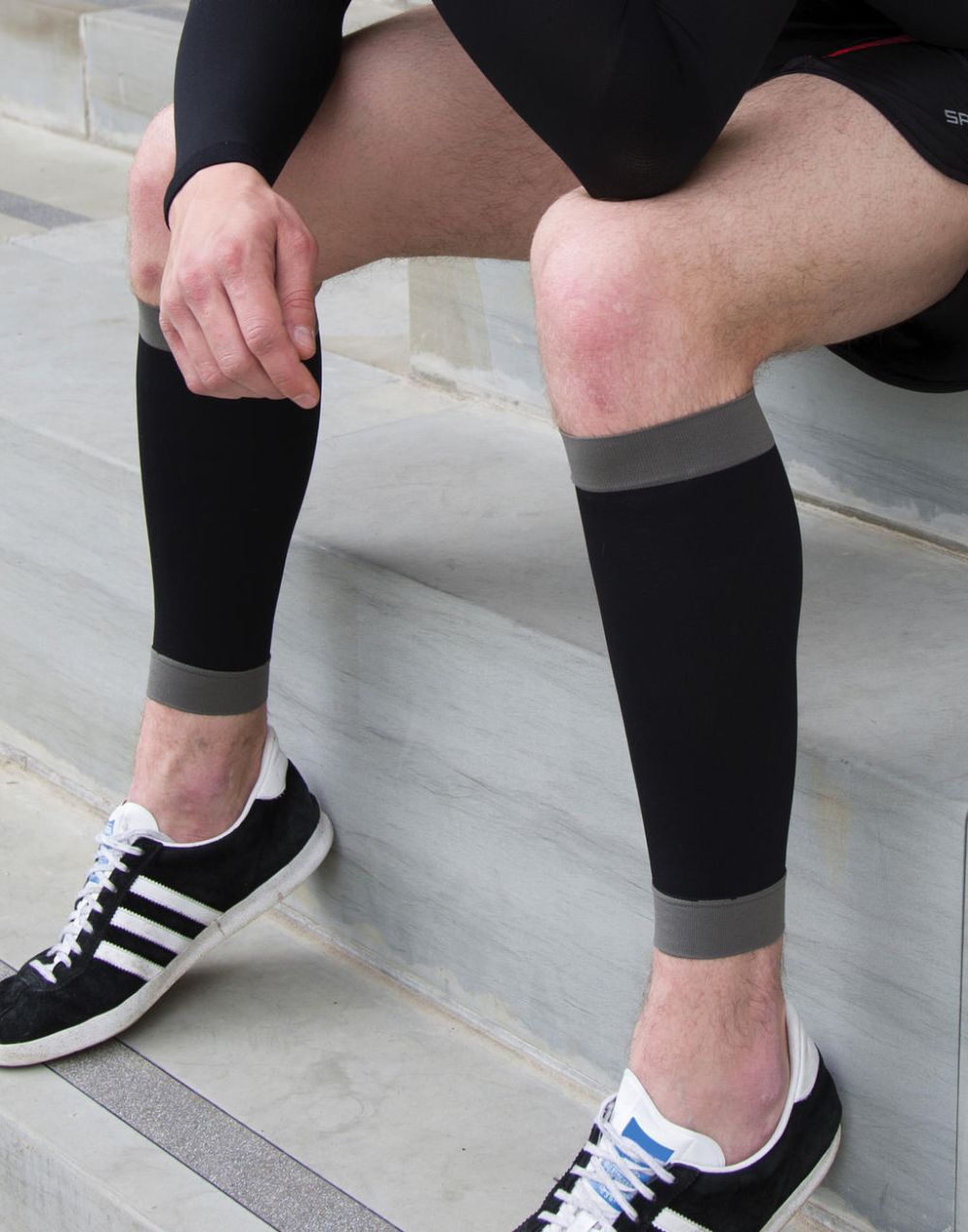 Complementos desportivos result compression calf sleeve impresso imagem 2