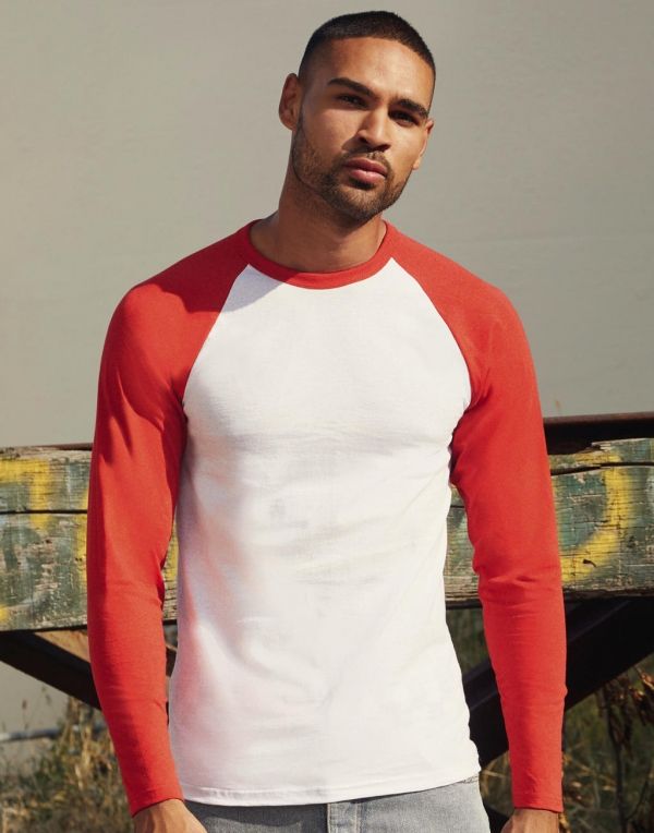 T shirts mangas compridas fruit of the loom frs11601 imagem 1
