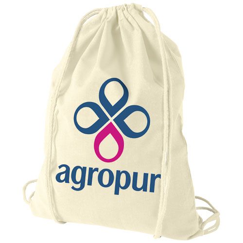 Saco de cordões de algodão 100 g/m² de alta qualidade Oregon 5L