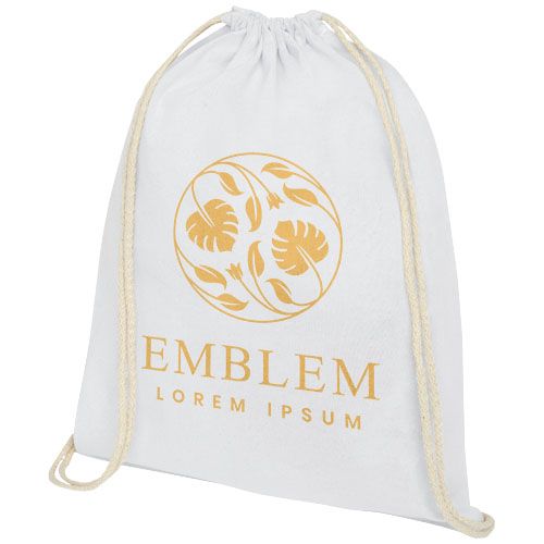Mochila com cordões em algodão 140 g/m² Oregon 5L