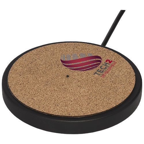 Base de carregamento sem fio de 10 W em pedra calcária /cortiça Kivi