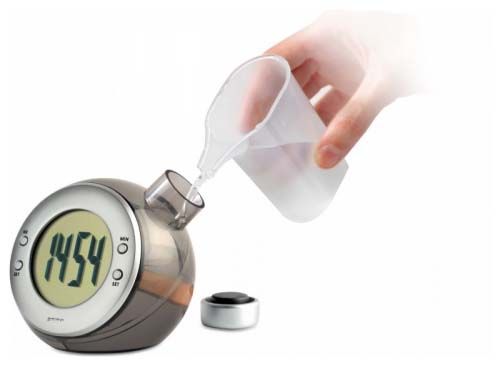 DROPPY Relógio de secretária LCD água