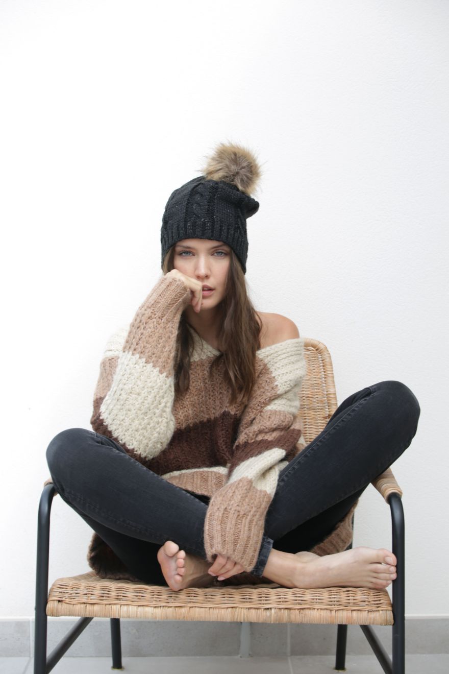 Gorro com pompom
