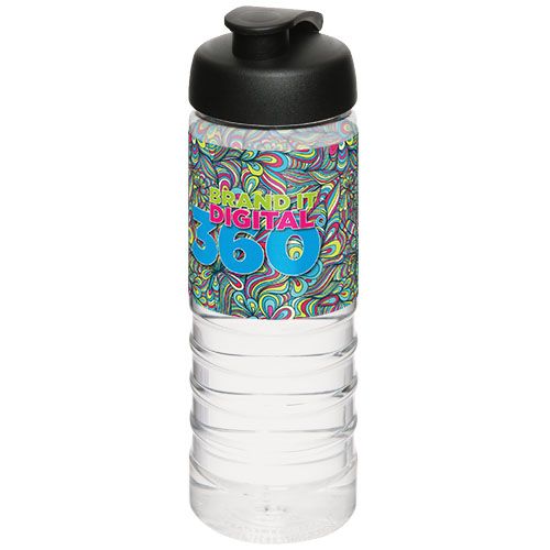Garrafa desportiva de 750 ml com tampa de abrir e fechar H2O Treble