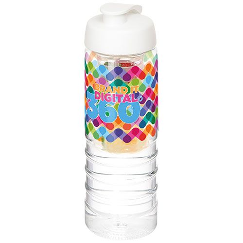 Garrafa & infusor de 750 ml com tampa de abrir e fechar