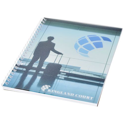 Caderno A5 espiral de arame com capa em PP Desk-Mate®