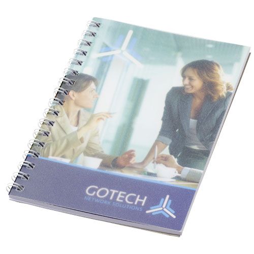 Caderno A6 espiral de arame com capa em PP Desk-Mate®