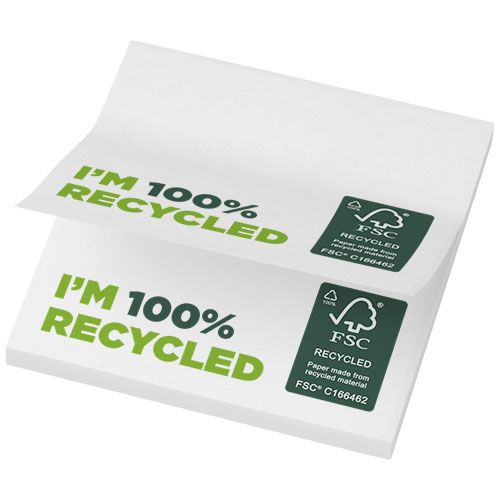 Notas adesivas recicladas 75 x 75 mm 