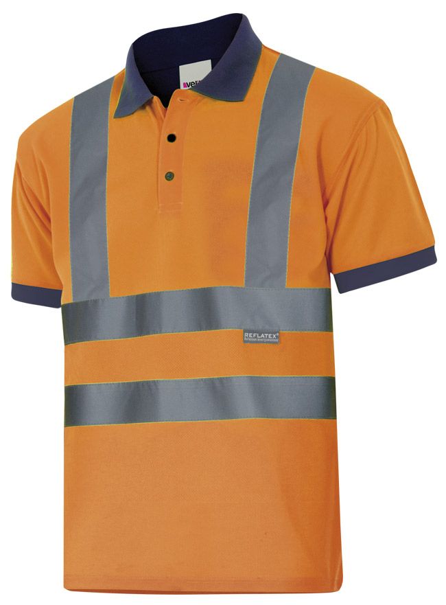 Polos refletores velilla vel305502 poliéster com publicidade imagem 1