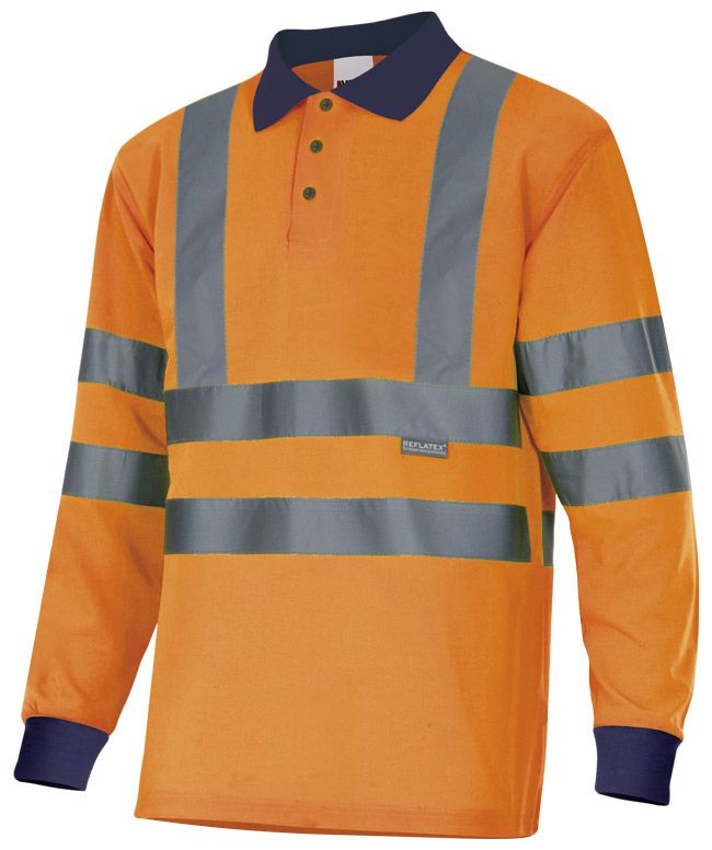 Polos refletores velilla vel305503 poliéster com publicidade imagem 1