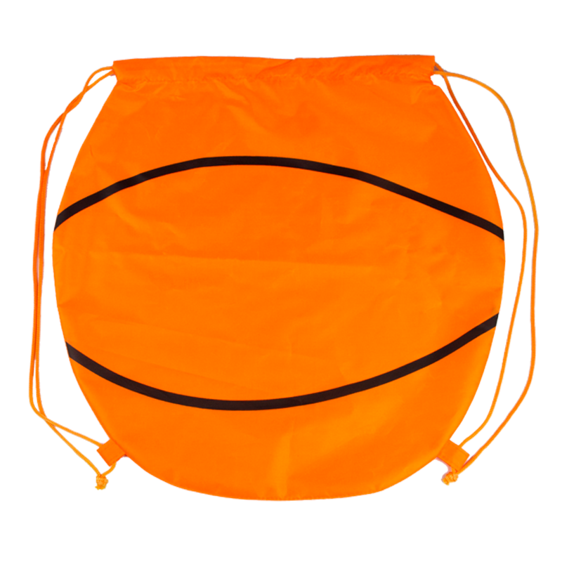 Mochila cuerdas personalizada baloncesto de poliéster con impresión vista 1