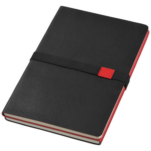 Libretas con banda elastica doppio de polipiel con publicidad vista 1