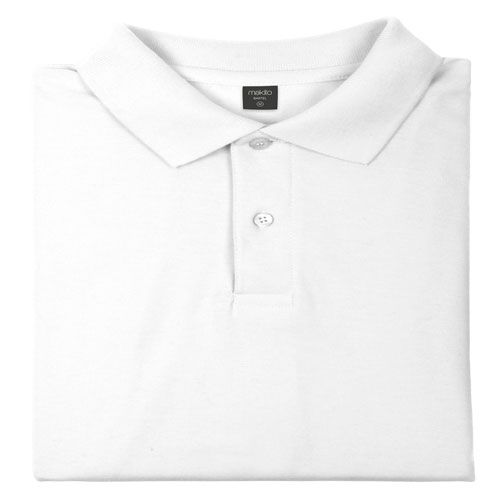 Polos manga corta bartel blanco de 100% algodón para personalizar vista 1