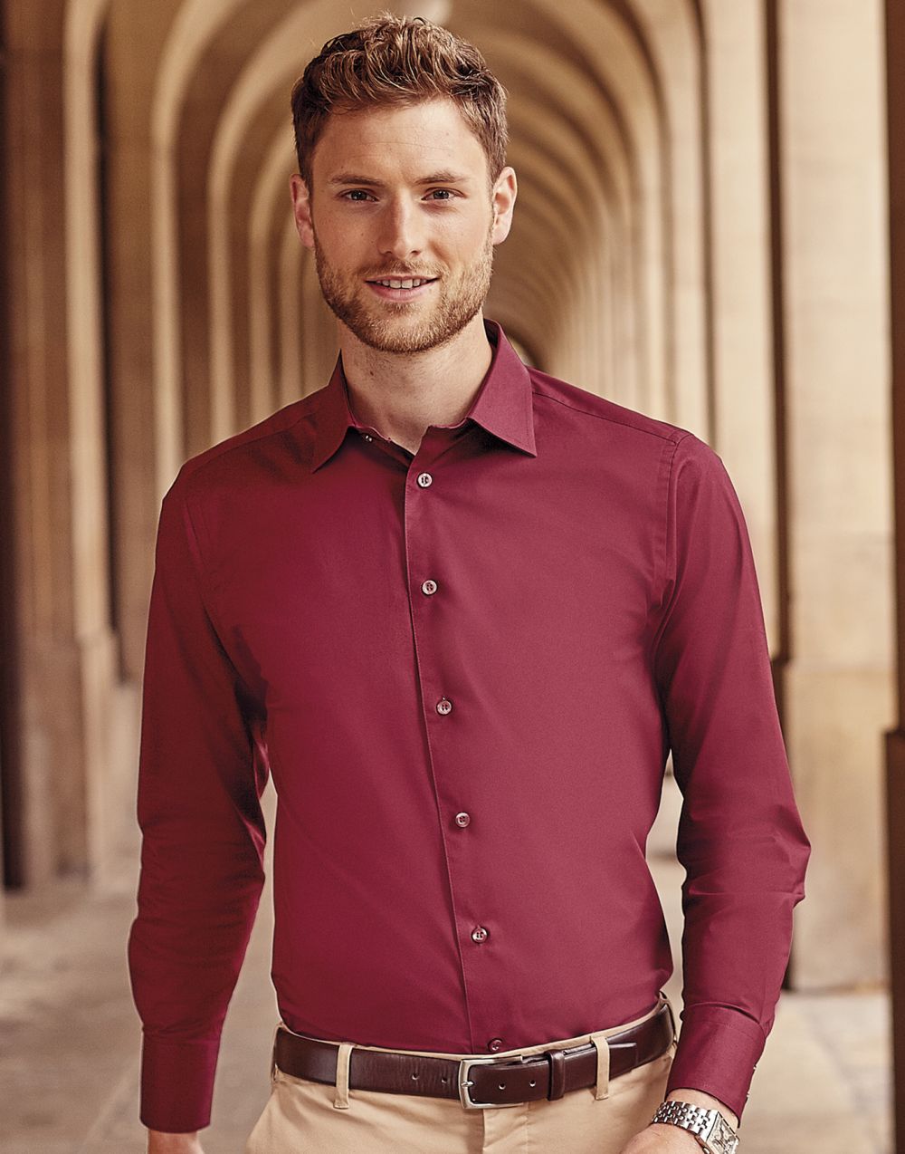 Camisas de manga comprida russell frs78600 impresso imagem 1