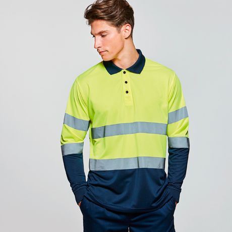 Polos refletores roly polaris ls poliéster impresso imagem 1