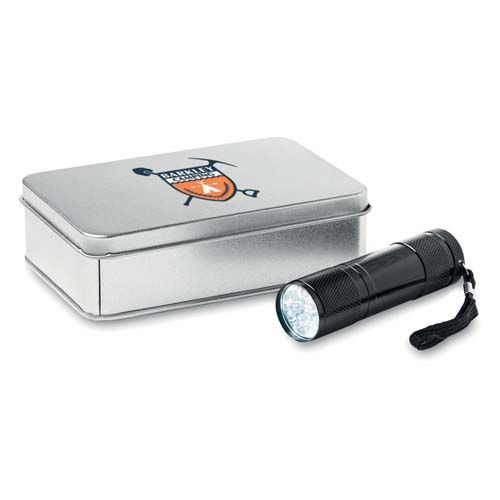 LED PLUS Lanterna em caixa de metal