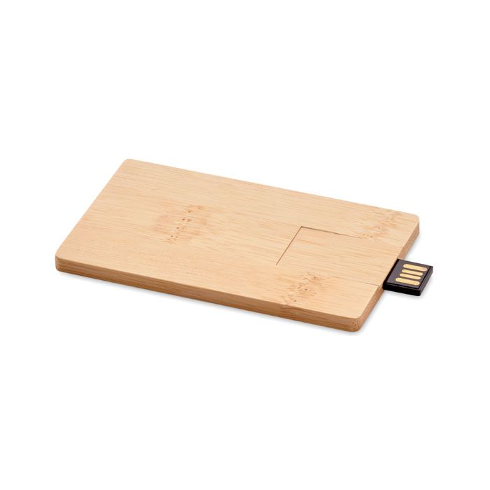 CREDITCARD PLUS USB 16GB carcaça bambú