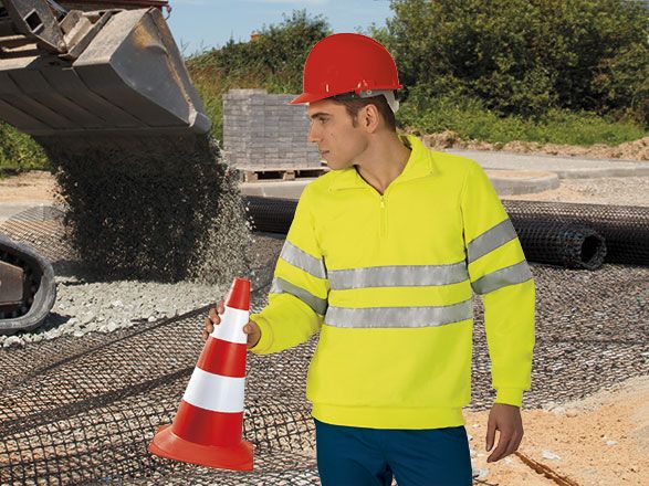 Sudaderas para trabajar valento road de poliéster vista 1