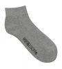 Roupa interior fruit of the loom quarter socks 3 pack heather grey + black + white imagem 3