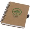 Caderno de argolas A6 em cartão reciclado com papel de pedra 