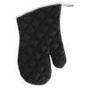 Paños y manoplas calcis de 100% algodón gris negro con logo vista 1