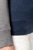 Sweatshirt BIO bicolor de senhora com decote redondo e mangas raglan Manga comprida