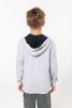 Sweatshirt de criança com capuz e fecho Manga comp