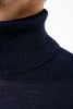 Camisola de gola alta em lã Merino de homem Manga comprida