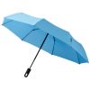 Paraguas clásicos automatic 3 sections 21,5 de poliéster azul con publicidad vista 1