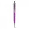 Canetas personalizadas marieta soft metal roxo com logótipo imagem 1