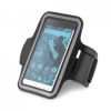 Complementos desportivos confor. braçadeira para smartphone poliéster preto com logótipo imagem 1