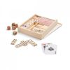 Baralhos e jogos de mesa playtime. conjunto de jogos 4 em 1 natural impresso imagem 1