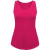 T shirts de desporto roly nadia woman algodão rosa choque com publicidade imagem 1
